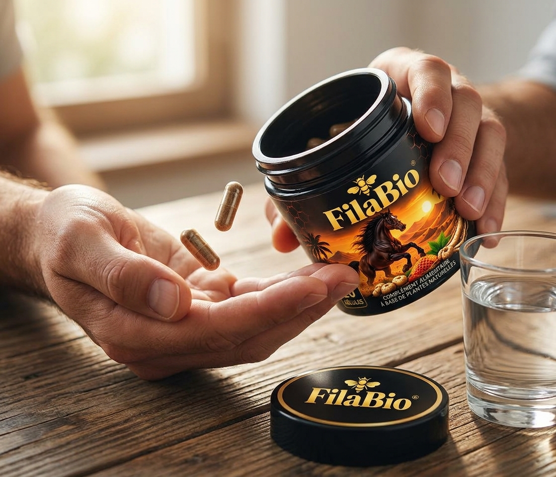 Gélules FilaBio versées dans la main