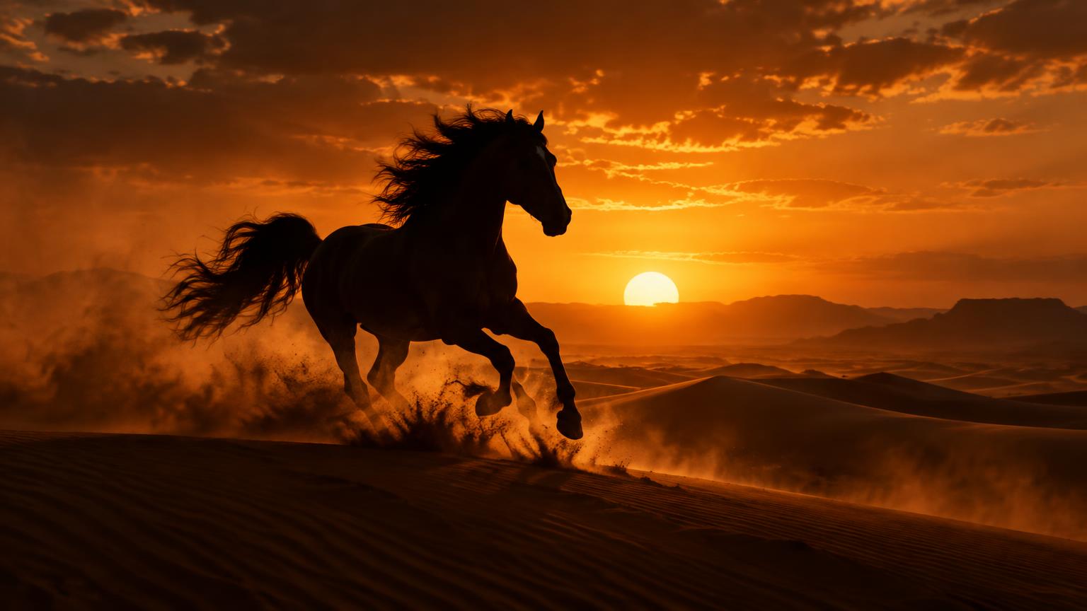 Coucher de soleil au Sahara — l'univers FilaBio